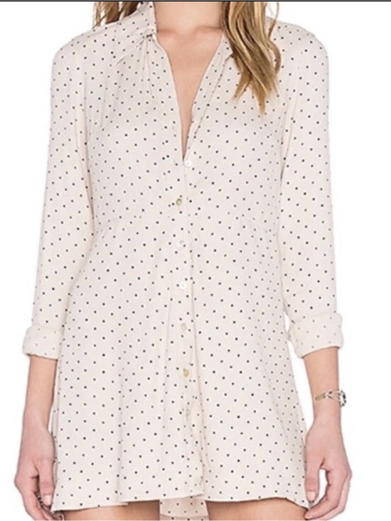 Free People Dresses & Skirts - Free people polkadot dress. Missing the buttons!